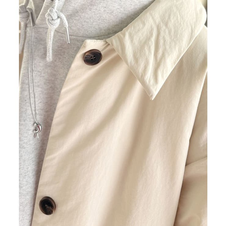 ゆるっとダボっと大人の抜け感♪あたたか機能性アウター◎襟付き中綿ロングコート | Classical Elf  | 詳細画像24 