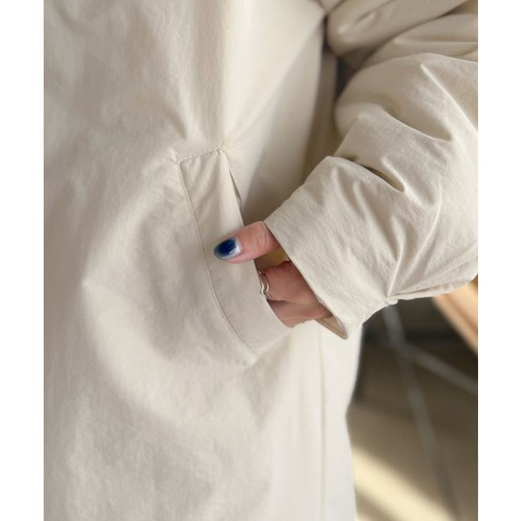 ゆるっとダボっと大人の抜け感♪あたたか機能性アウター◎襟付き中綿ロングコート | Classical Elf  | 詳細画像25 