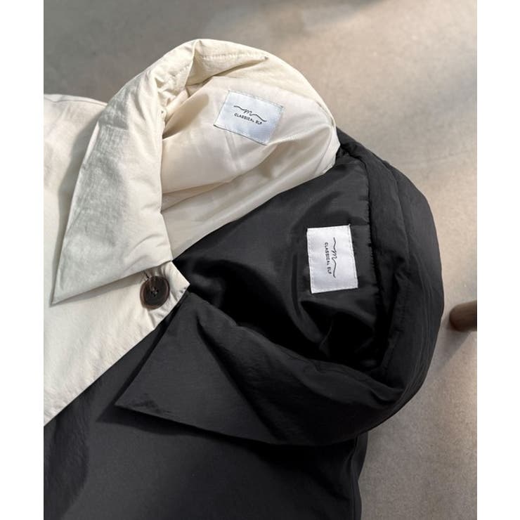 ゆるっとダボっと大人の抜け感♪あたたか機能性アウター◎襟付き中綿ロングコート | Classical Elf  | 詳細画像28 