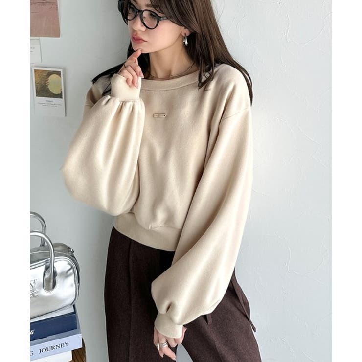 アレンジ自在の2WAY仕様。ボリューム袖で魅せる、プレート付きクロップドオフショ… | Classical Elf  | 詳細画像12 