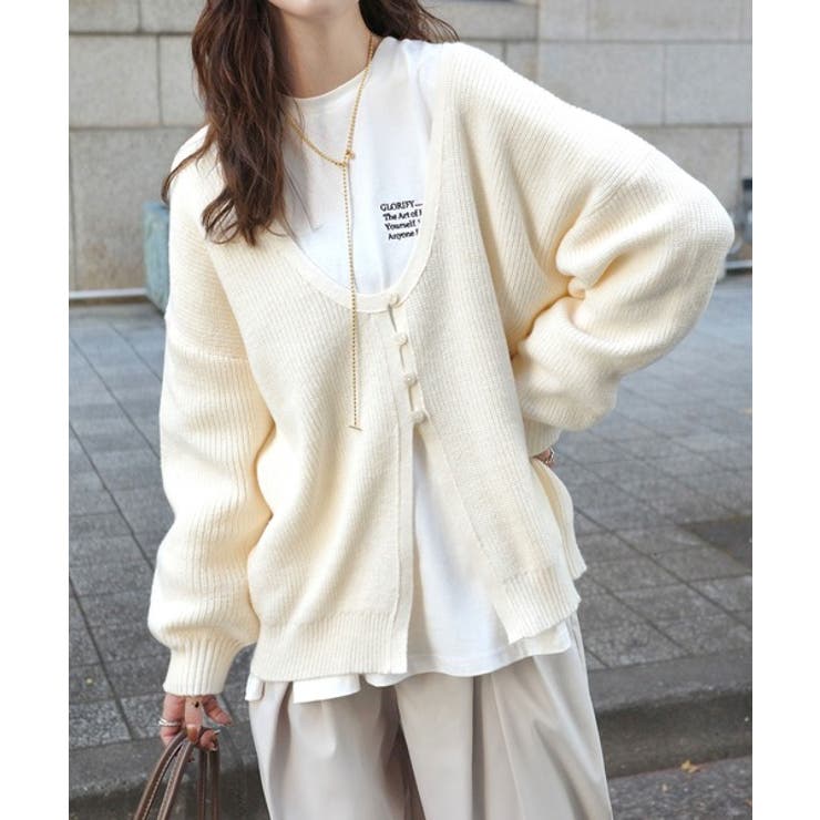 ベーシックに今っぽバランスの“余裕”をプラス。綿100％胸刺繍入りロンT | Classical Elf  | 詳細画像8 