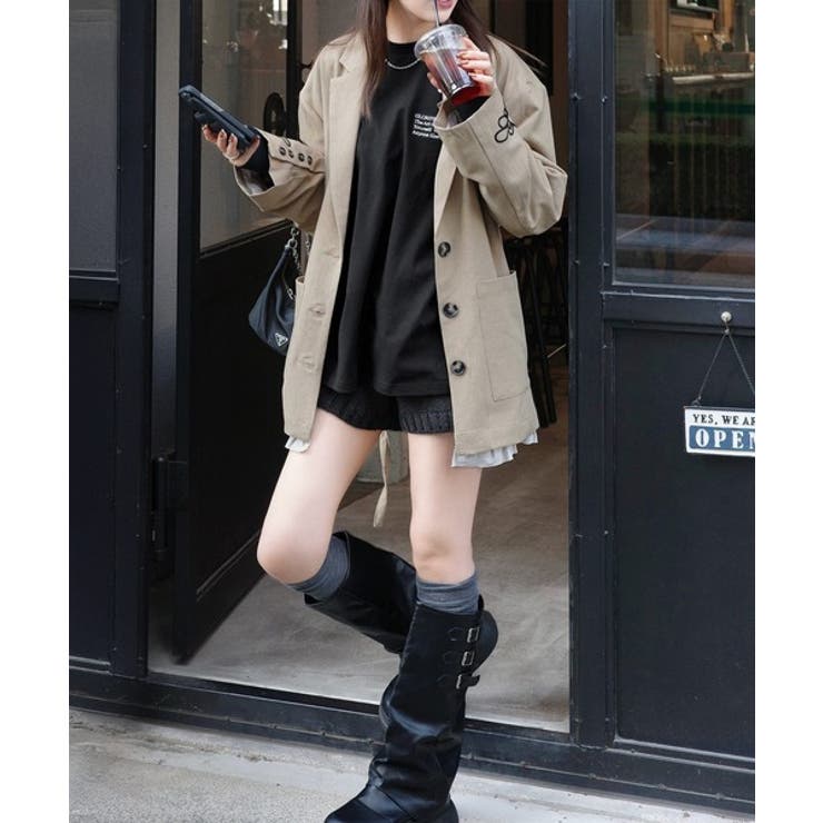 ベーシックに今っぽバランスの“余裕”をプラス。綿100％胸刺繍入りロンT | Classical Elf  | 詳細画像26 