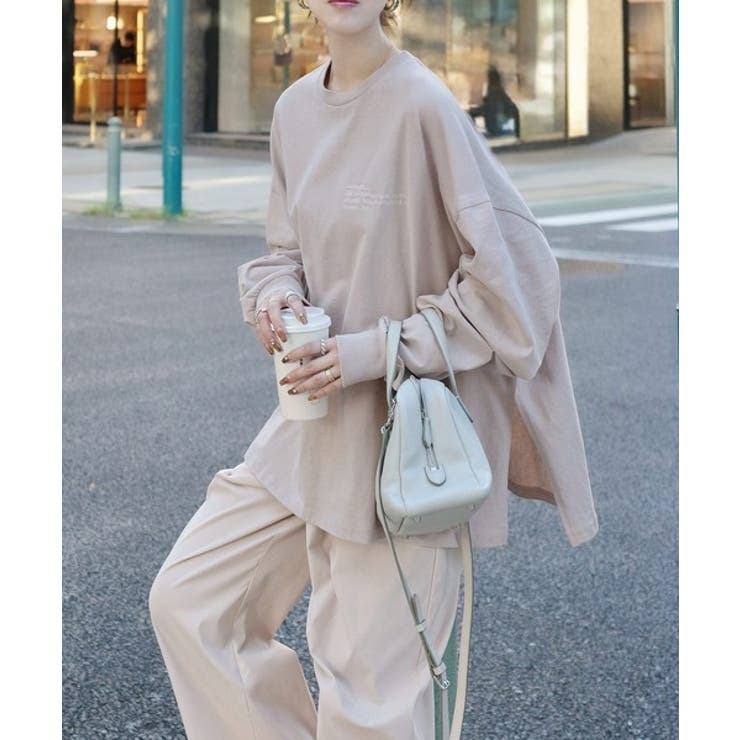 ベーシックに今っぽバランスの“余裕”をプラス。綿100％胸刺繍入りロンT | Classical Elf  | 詳細画像33 