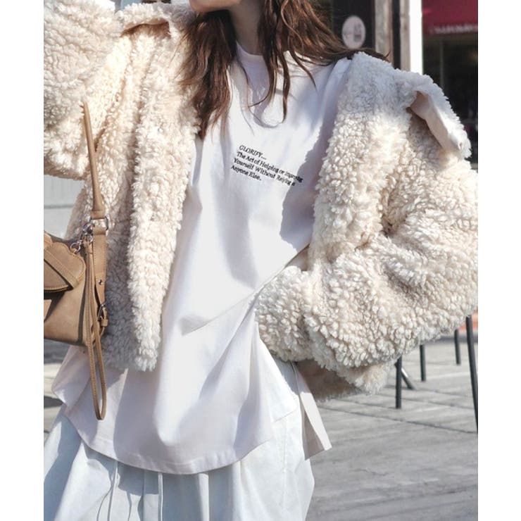 ベーシックに今っぽバランスの“余裕”をプラス。綿100％胸刺繍入りロンT | Classical Elf  | 詳細画像3 