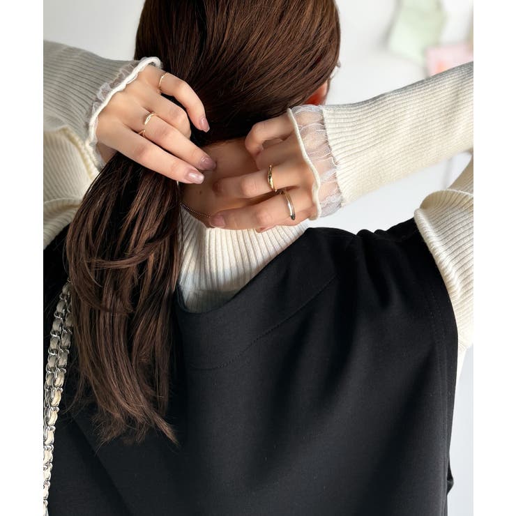 《daaco×クラシカルエルフコラボ》袖先がフェミニンなアクセントに。プチハイネ… | Classical Elf  | 詳細画像6 