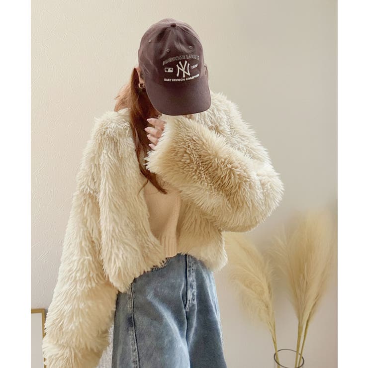 品なノーカラーショートファーコート。ノーカラーショートファーコート | Classical Elf  | 詳細画像15 