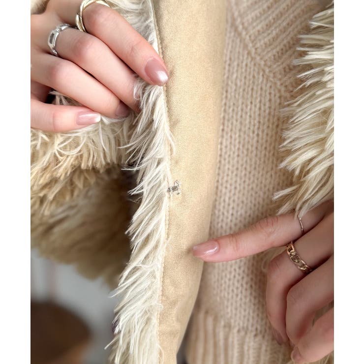 品なノーカラーショートファーコート。ノーカラーショートファーコート | Classical Elf  | 詳細画像32 