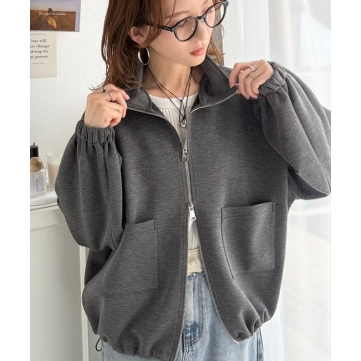 360度美フォルムを操る。ビッグポケット裾ドロストダブルジップダンボール素材ジャ… | Classical Elf  | 詳細画像15 