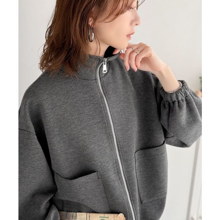 360度美フォルムを操る。ビッグポケット裾ドロストダブルジップダンボール素材ジャ… | Classical Elf  | 詳細画像16 