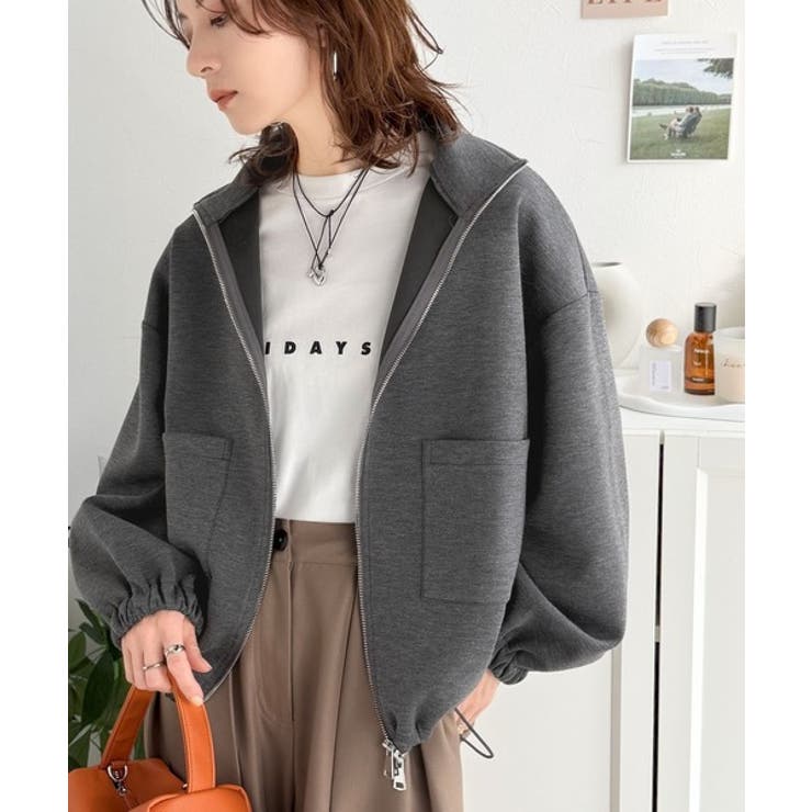 360度美フォルムを操る。ビッグポケット裾ドロストダブルジップダンボール素材ジャ… | Classical Elf  | 詳細画像20 