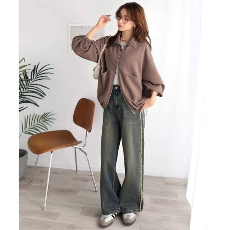 360度美フォルムを操る。ビッグポケット裾ドロストダブルジップダンボール素材ジャ… | Classical Elf  | 詳細画像30 