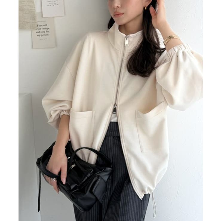 360度美フォルムを操る。ビッグポケット裾ドロストダブルジップダンボール素材ジャ… | Classical Elf  | 詳細画像3 