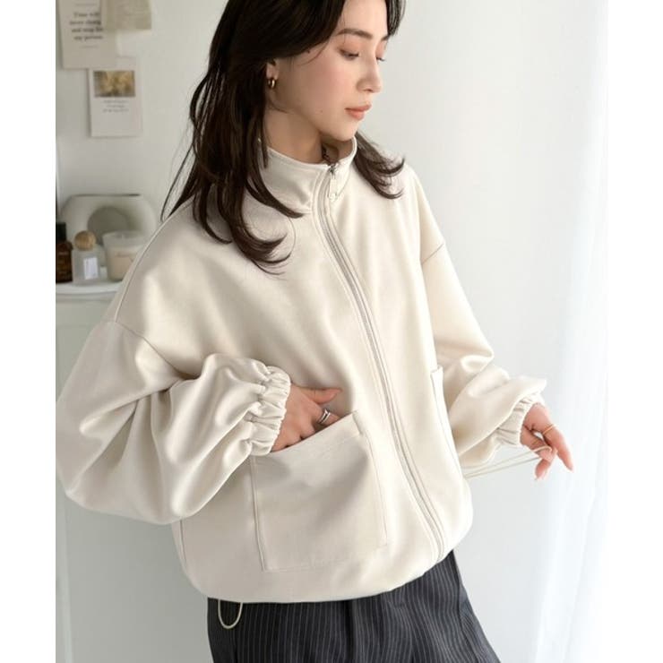 360度美フォルムを操る。ビッグポケット裾ドロストダブルジップダンボール素材ジャ… | Classical Elf  | 詳細画像4 