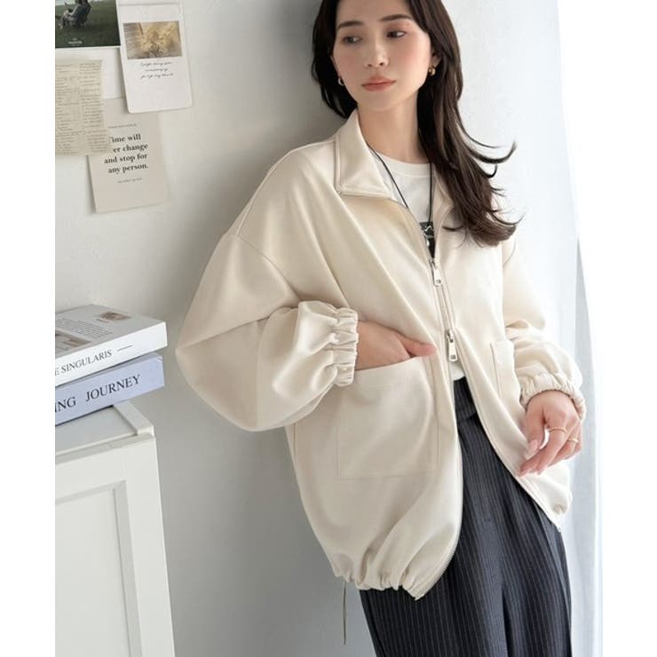 360度美フォルムを操る。ビッグポケット裾ドロストダブルジップダンボール素材ジャ… | Classical Elf  | 詳細画像6 