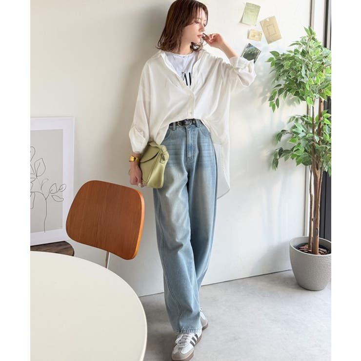 【機能性素材】軽やかにデイリーに使える。レーヨン麻混オーバーサイズロールアップシ… | Classical Elf  | 詳細画像10 