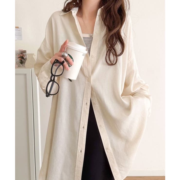 【機能性素材】軽やかにデイリーに使える。レーヨン麻混オーバーサイズロールアップシ… | Classical Elf  | 詳細画像17 