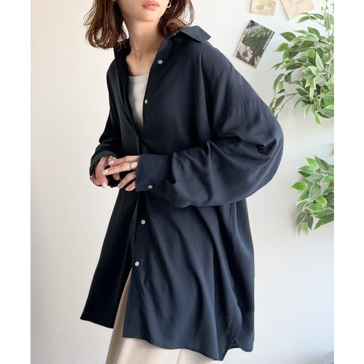 【機能性素材】軽やかにデイリーに使える。レーヨン麻混オーバーサイズロールアップシ… | Classical Elf  | 詳細画像24 