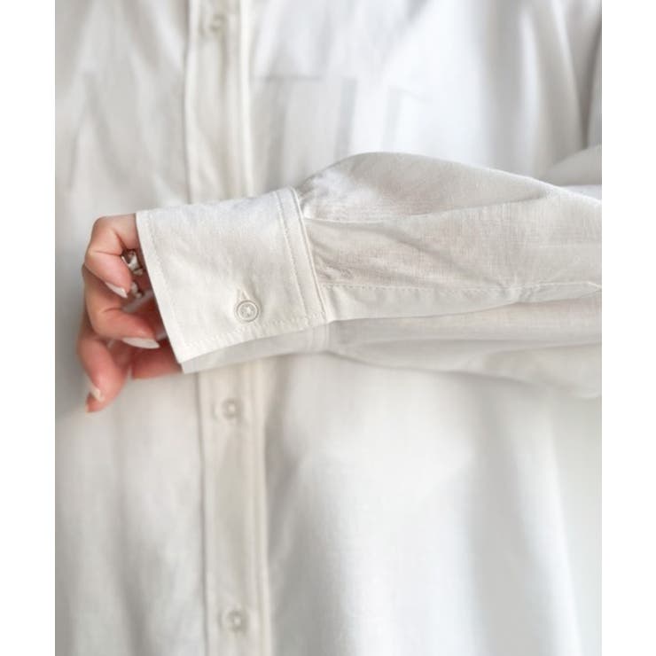 【機能性素材】軽やかにデイリーに使える。レーヨン麻混オーバーサイズロールアップシ… | Classical Elf  | 詳細画像32 