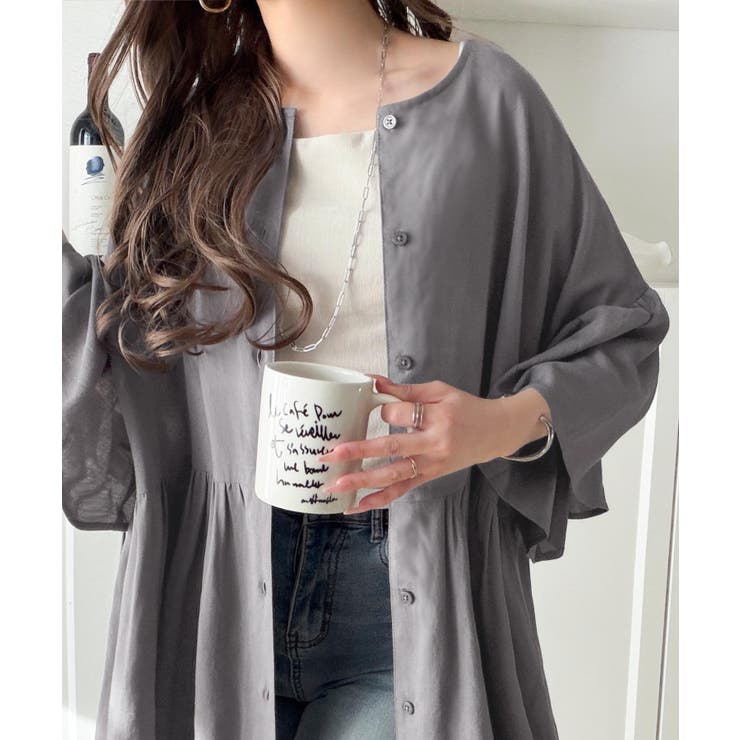 【接触冷感 UVカット機能付き】涼感ひらり、上品きれい。麻混 前後2way | Classical Elf  | 詳細画像36 