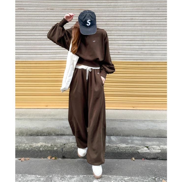 履くだけで“美脚バランス”完成！配色ウエストで差がつく、裏毛スウェットカーブパン… | Classical Elf  | 詳細画像28 