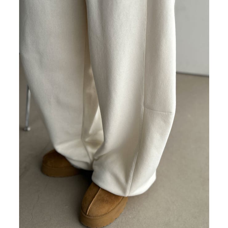 履くだけで“美脚バランス”完成！配色ウエストで差がつく、裏毛スウェットカーブパン… | Classical Elf  | 詳細画像43 