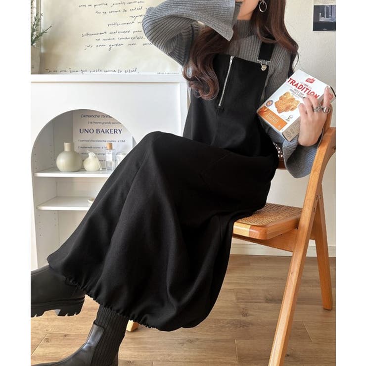 ふんわりフォルムが魅せる大人の抜け感♪バッククロスジップデザインバルーンジャンス… | Classical Elf  | 詳細画像7 