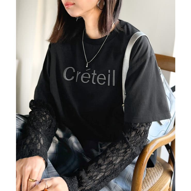 レースでカジュアルの中に女性らしさをプラス!レイヤード風レース袖ドッキングTシャ… | Classical Elf  | 詳細画像12 