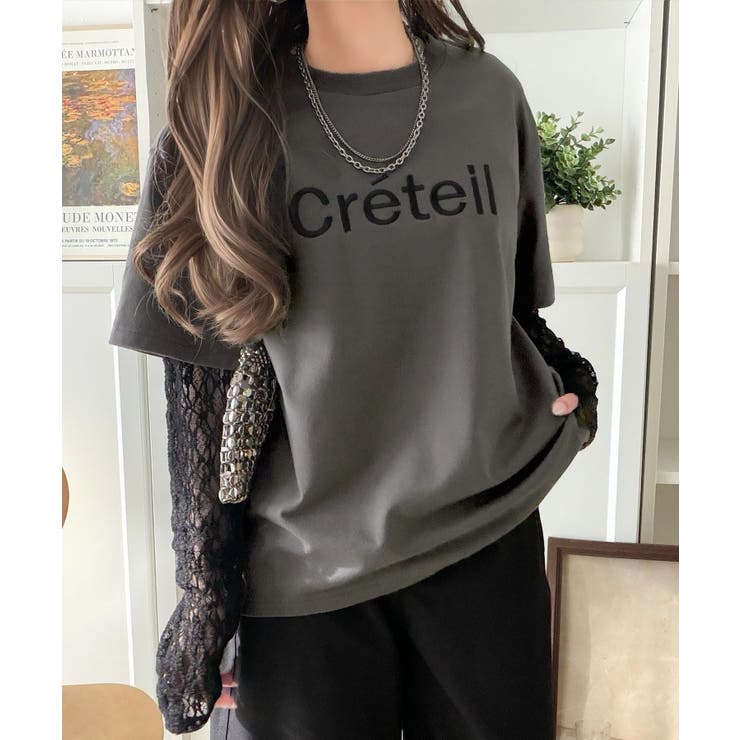レースでカジュアルの中に女性らしさをプラス!レイヤード風レース袖ドッキングTシャ… | Classical Elf  | 詳細画像19 