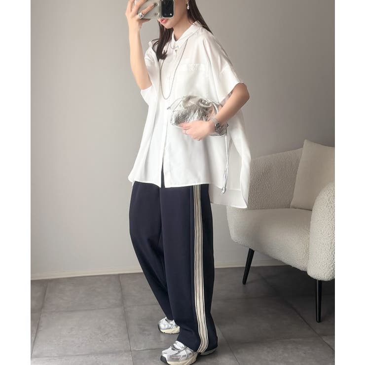 【接触冷感 UVカット機能付き】着るだけで、見返り美人。バックタックデザイン胸ポ… | Classical Elf  | 詳細画像8 