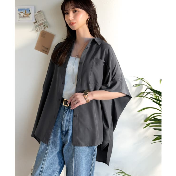 【接触冷感 UVカット機能付き】着るだけで、見返り美人。バックタックデザイン胸ポ… | Classical Elf  | 詳細画像13 