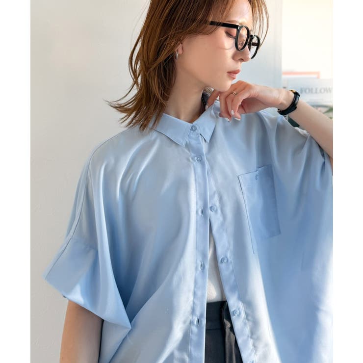 【接触冷感 UVカット機能付き】着るだけで、見返り美人。バックタックデザイン胸ポ… | Classical Elf  | 詳細画像19 