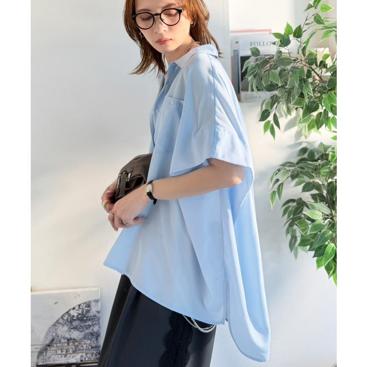 【接触冷感 UVカット機能付き】着るだけで、見返り美人。バックタックデザイン胸ポ… | Classical Elf  | 詳細画像20 