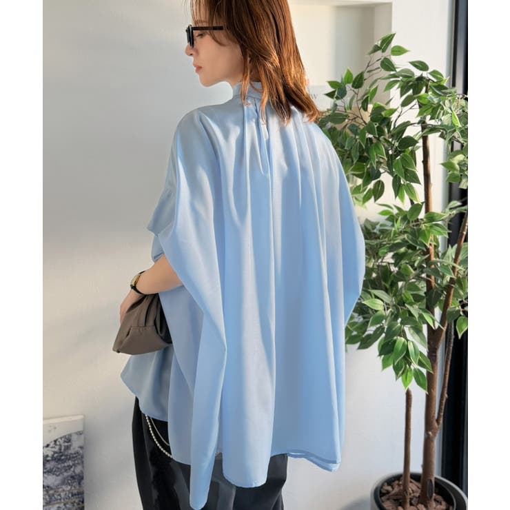 【接触冷感 UVカット機能付き】着るだけで、見返り美人。バックタックデザイン胸ポ… | Classical Elf  | 詳細画像23 