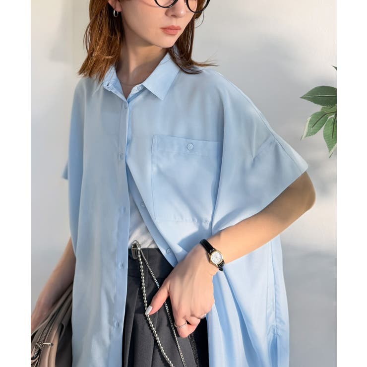 【接触冷感 UVカット機能付き】着るだけで、見返り美人。バックタックデザイン胸ポ… | Classical Elf  | 詳細画像24 