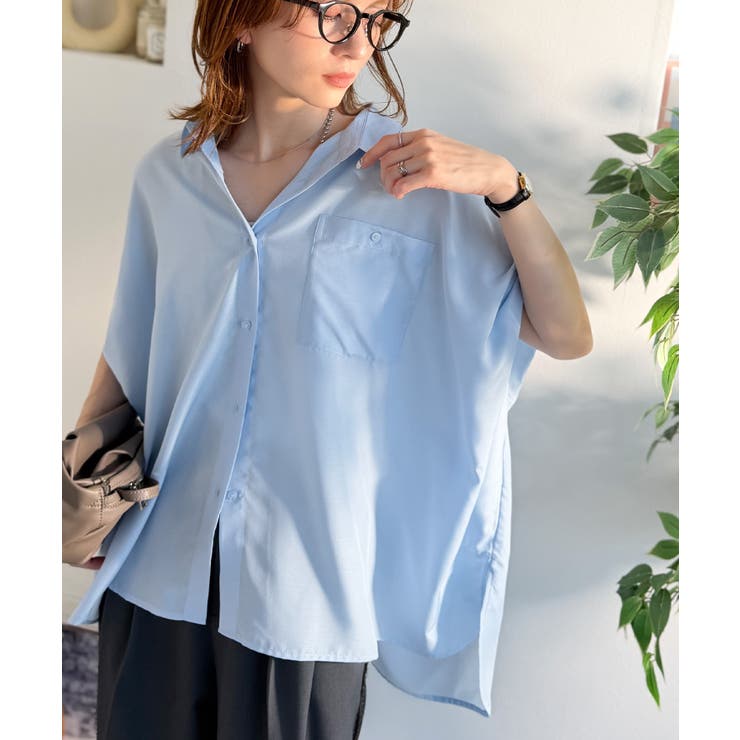 【接触冷感 UVカット機能付き】着るだけで、見返り美人。バックタックデザイン胸ポ… | Classical Elf  | 詳細画像25 