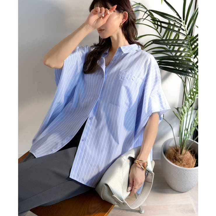 【接触冷感 UVカット機能付き】着るだけで、見返り美人。バックタックデザイン胸ポ… | Classical Elf  | 詳細画像28 