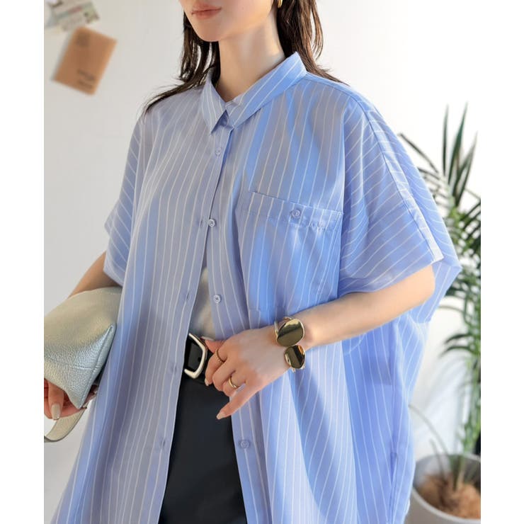 【接触冷感 UVカット機能付き】着るだけで、見返り美人。バックタックデザイン胸ポ… | Classical Elf  | 詳細画像31 