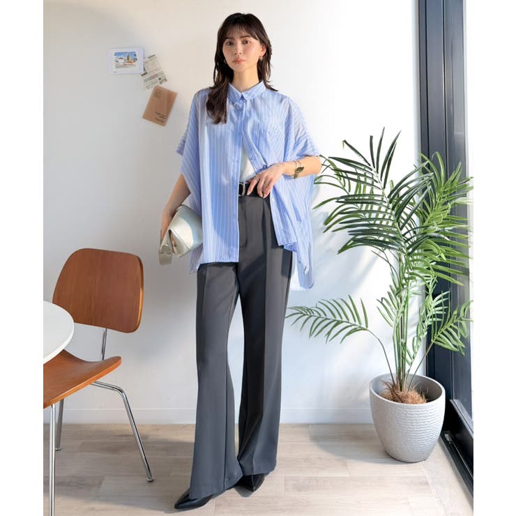 【接触冷感 UVカット機能付き】着るだけで、見返り美人。バックタックデザイン胸ポ… | Classical Elf  | 詳細画像33 