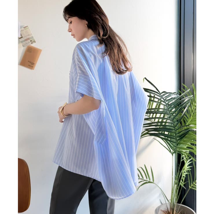 【接触冷感 UVカット機能付き】着るだけで、見返り美人。バックタックデザイン胸ポ… | Classical Elf  | 詳細画像34 