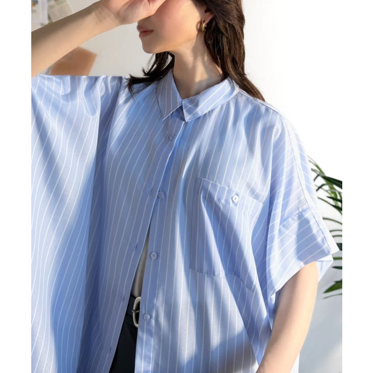 【接触冷感 UVカット機能付き】着るだけで、見返り美人。バックタックデザイン胸ポ… | Classical Elf  | 詳細画像35 