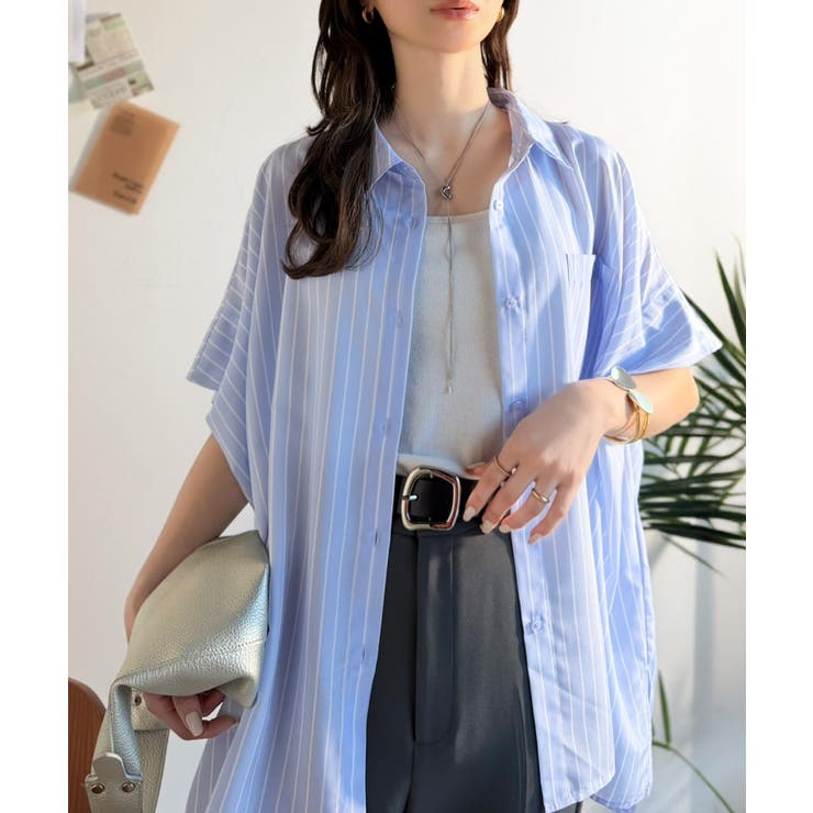 【接触冷感 UVカット機能付き】着るだけで、見返り美人。バックタックデザイン胸ポ… | Classical Elf  | 詳細画像36 