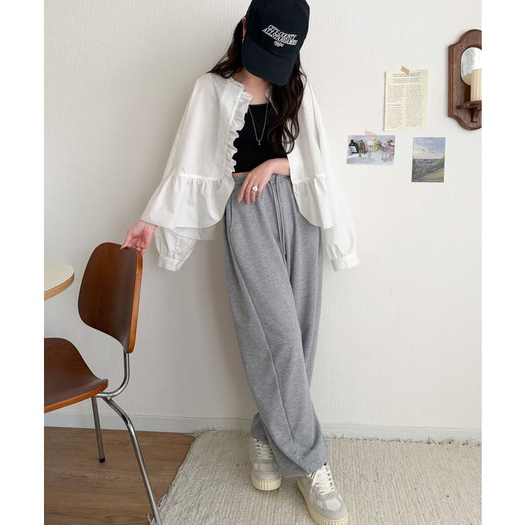 ふわっと華やかシルエット美人♪柄アソートフリルデザインブラウス | Classical Elf  | 詳細画像10 