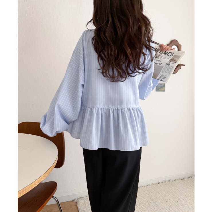 ふわっと華やかシルエット美人♪柄アソートフリルデザインブラウス | Classical Elf  | 詳細画像29 