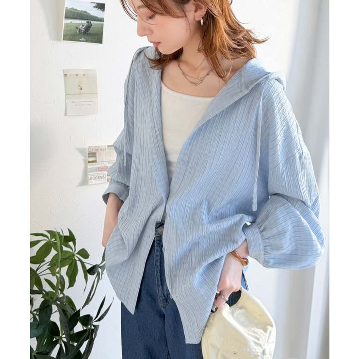 ぽわん袖とラウンド裾でこなれ感をプラス。ぽこぽこ素材が可愛い。ふくれシャーリング… | Classical Elf  | 詳細画像42 