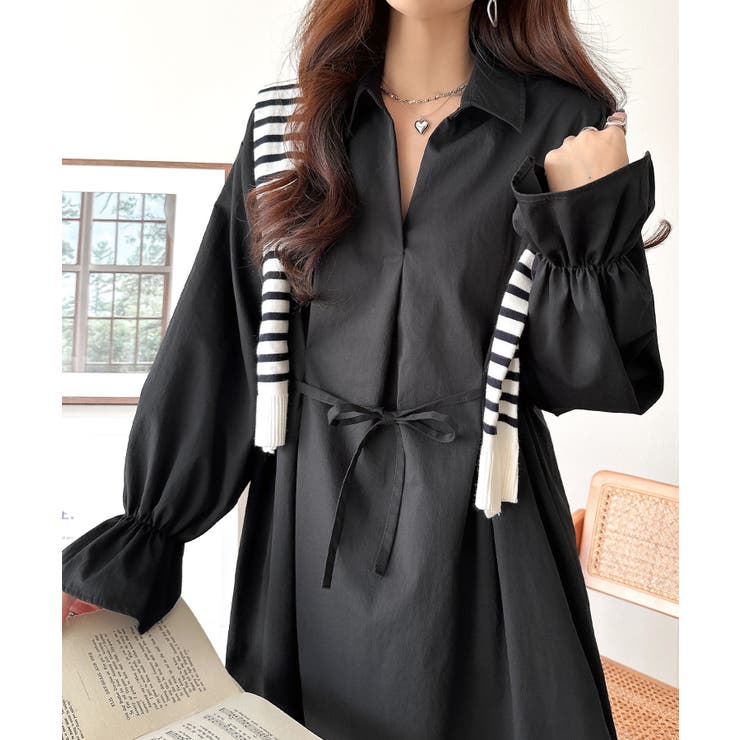 ウエストすっきりで着映え力抜群！体型カバー×きれい見えが叶う。キャンディスリーブ… | Classical Elf  | 詳細画像15 