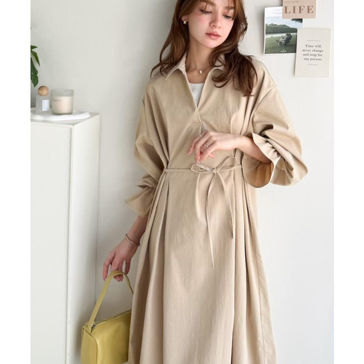 ウエストすっきりで着映え力抜群！体型カバー×きれい見えが叶う。キャンディスリーブ… | Classical Elf  | 詳細画像1 