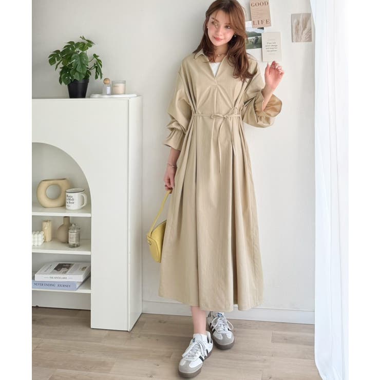 ウエストすっきりで着映え力抜群！体型カバー×きれい見えが叶う。キャンディスリーブ… | Classical Elf  | 詳細画像2 