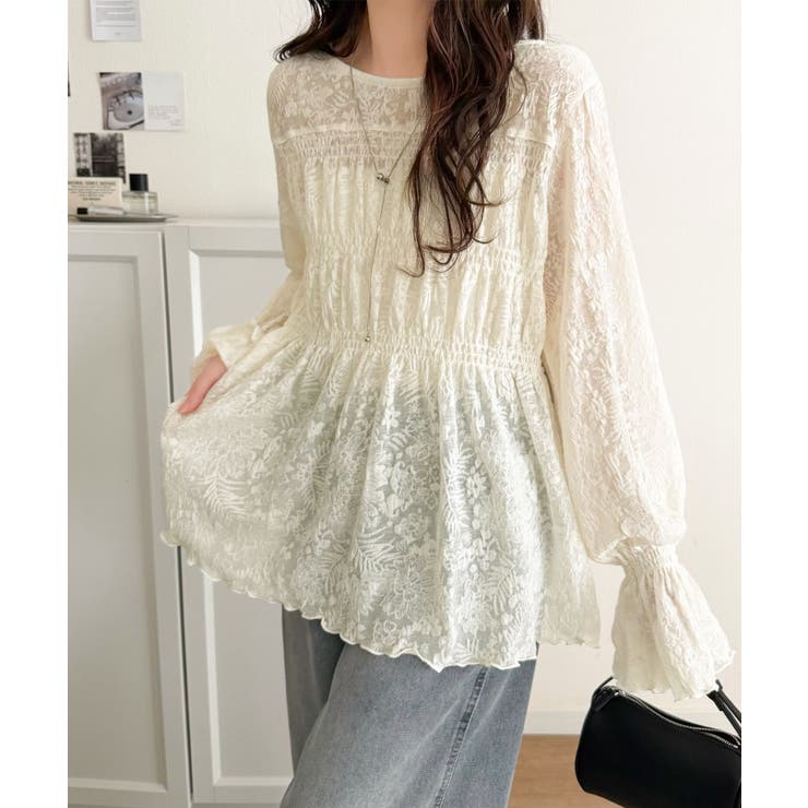 甘さも華やかさも、ぜんぶ盛り♪キャンディスリーブシャーリングデザインシアートップ… | Classical Elf  | 詳細画像8 