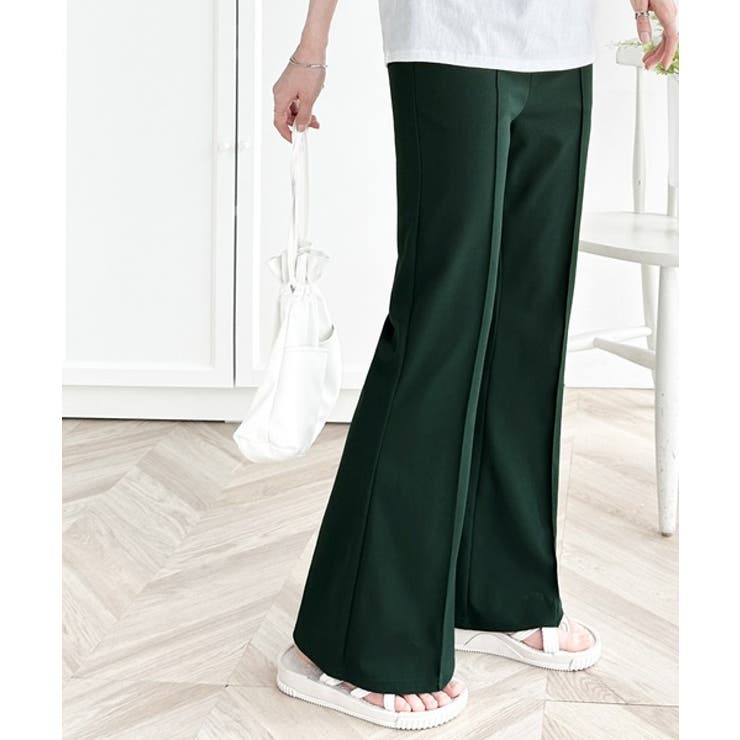 美脚魅せ！センタープレスセミフレアカットソーパンツ | Classical Elf  | 詳細画像37 