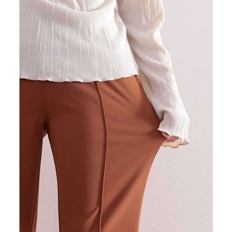 美脚魅せ！センタープレスセミフレアカットソーパンツ | Classical Elf  | 詳細画像39 